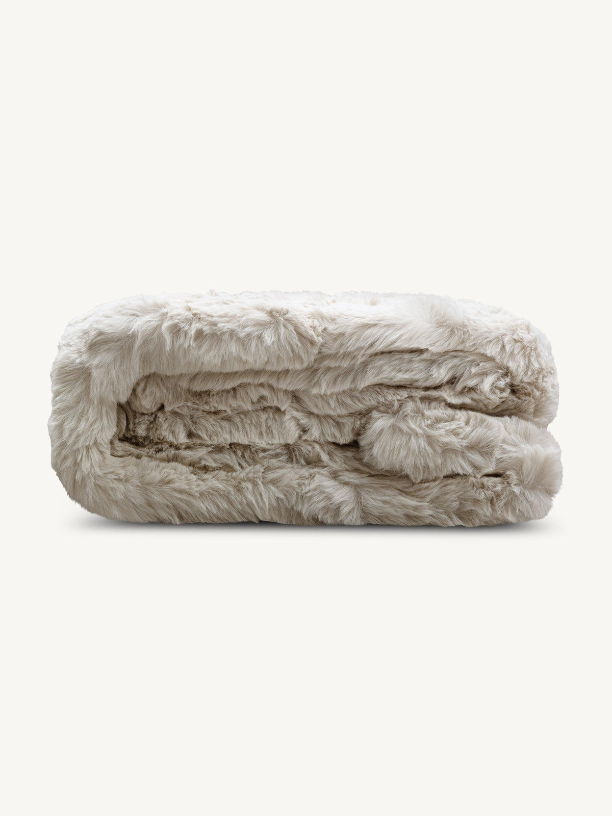 Throw SUSANNAH faux fur 130x170cm beige