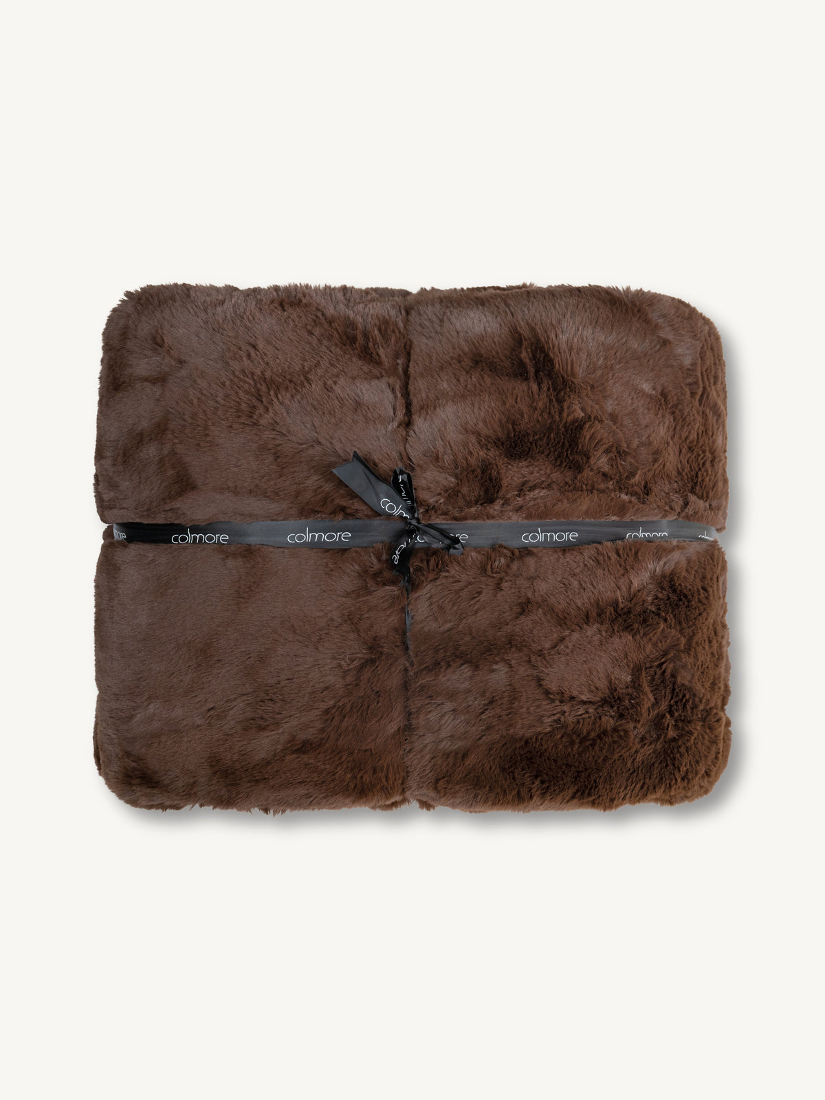 Plaid SUSANNAH imitatiebont 260x280cm bruin