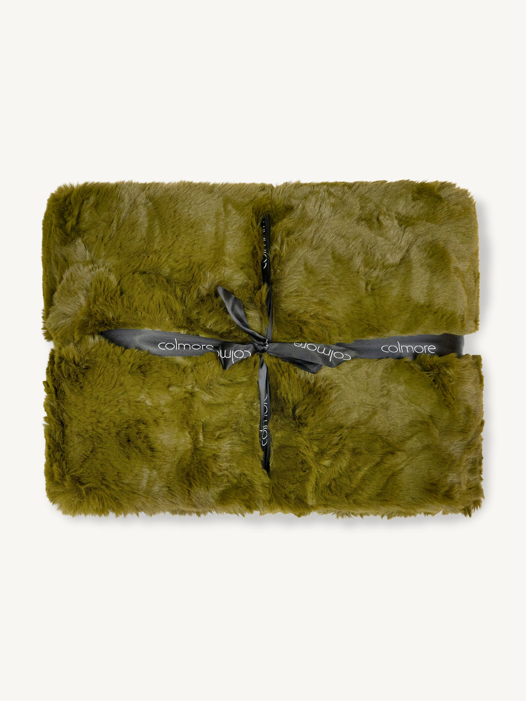 Throw SUSANNAH faux fur 130x170cm olive