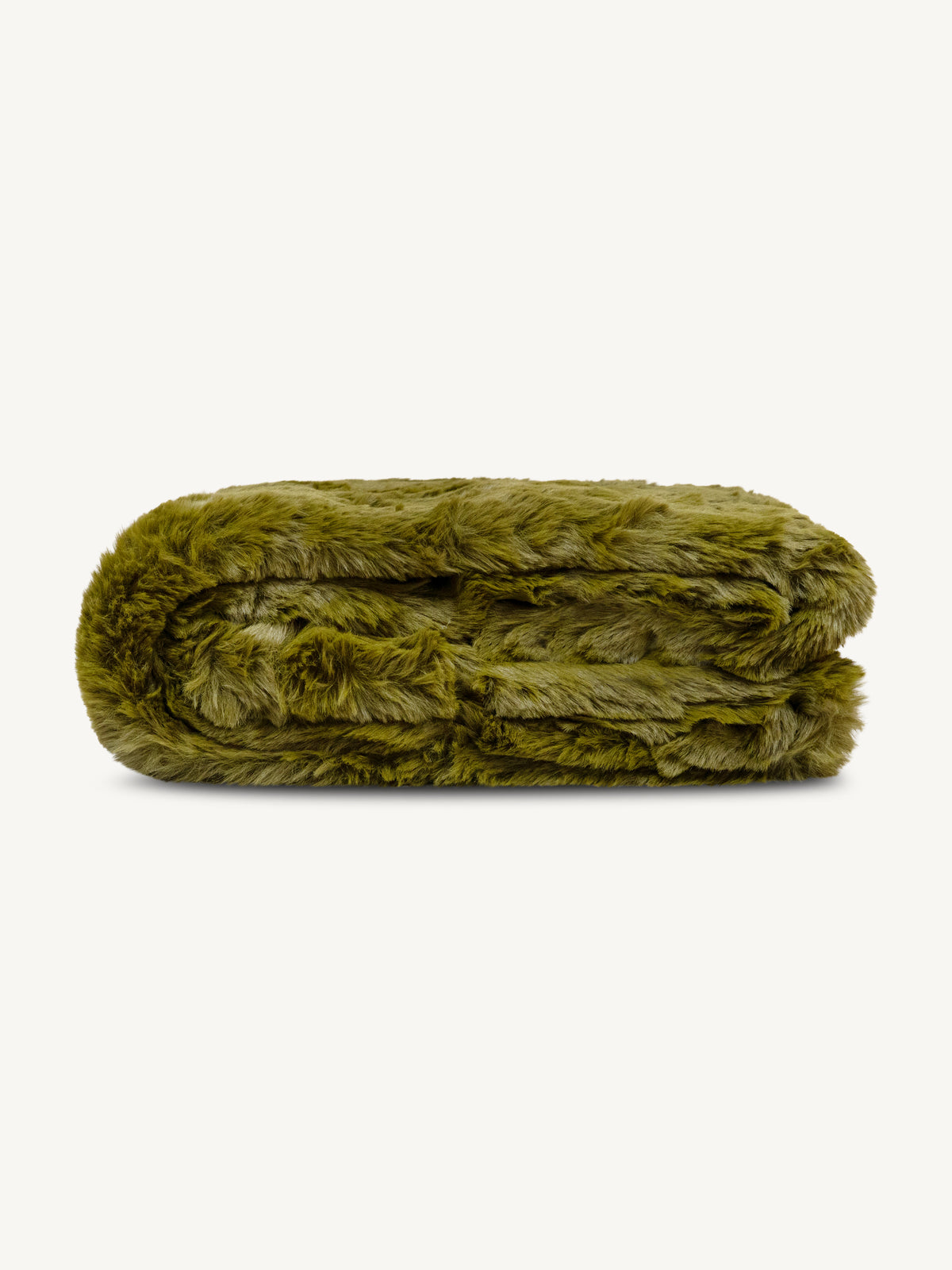 Throw SUSANNAH faux fur 130x170cm olive
