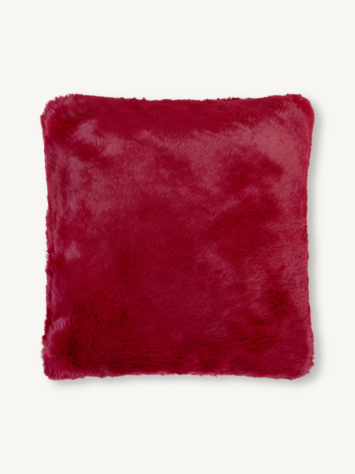 Cushion SUSAN faux fur 50x50cm burgundy