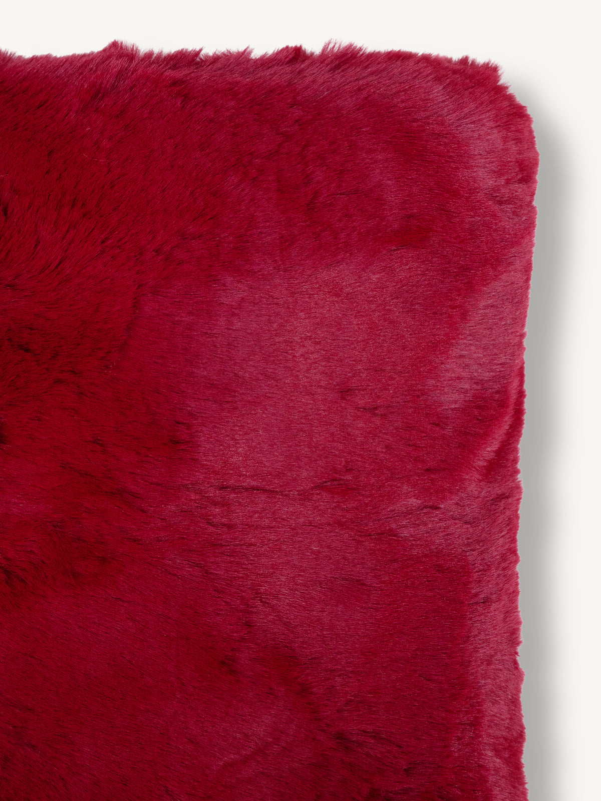 Cushion SUSAN faux fur 50x50cm burgundy