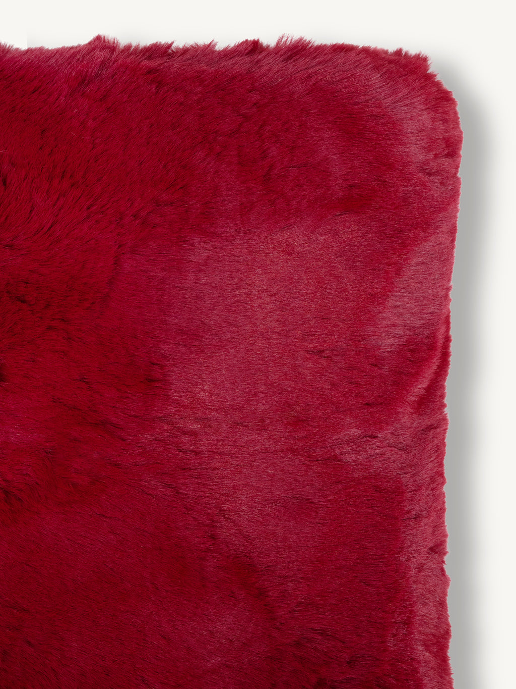 Throw SUSANNAH faux fur 130x170cm burgundy