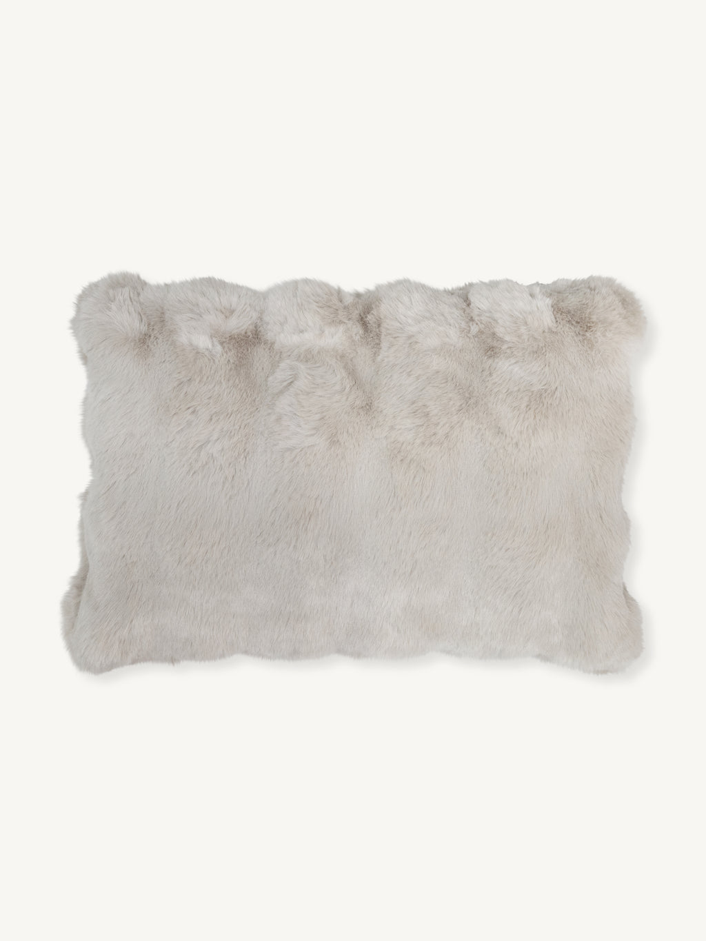 Cushion LUCI faux fur 50x35cm beige