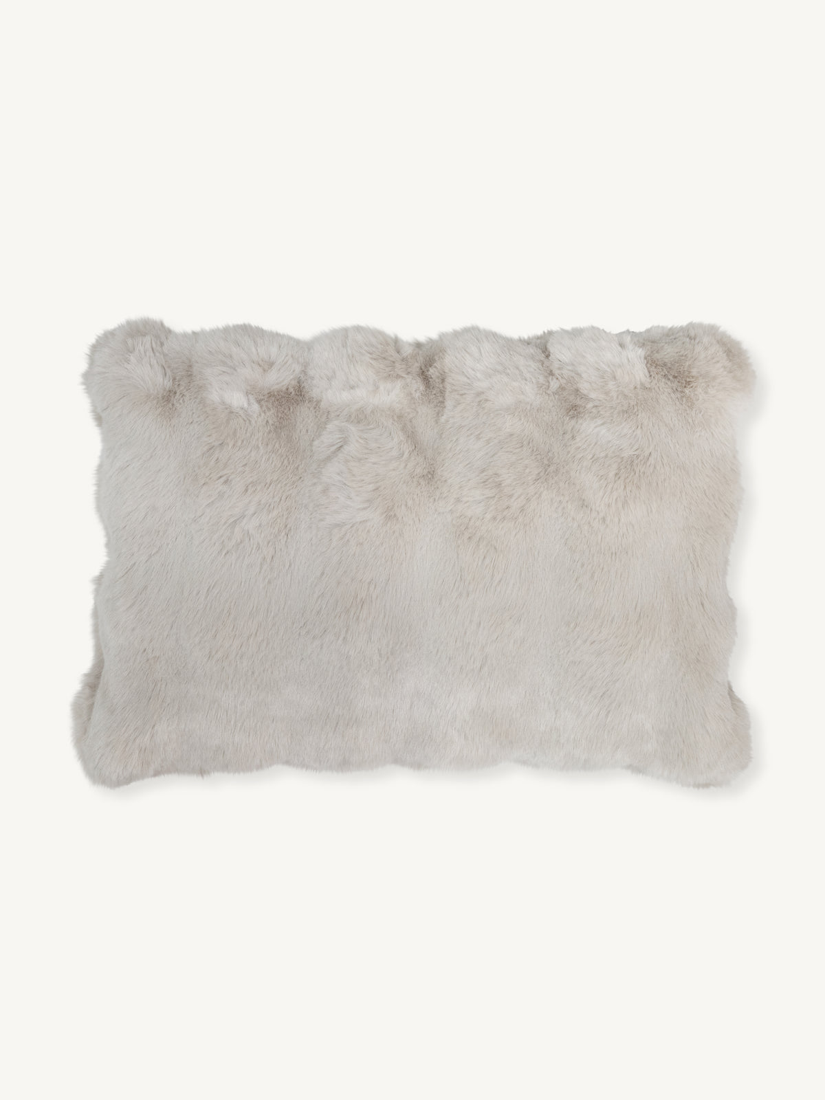 Cushion LUCI faux fur 50x35cm beige