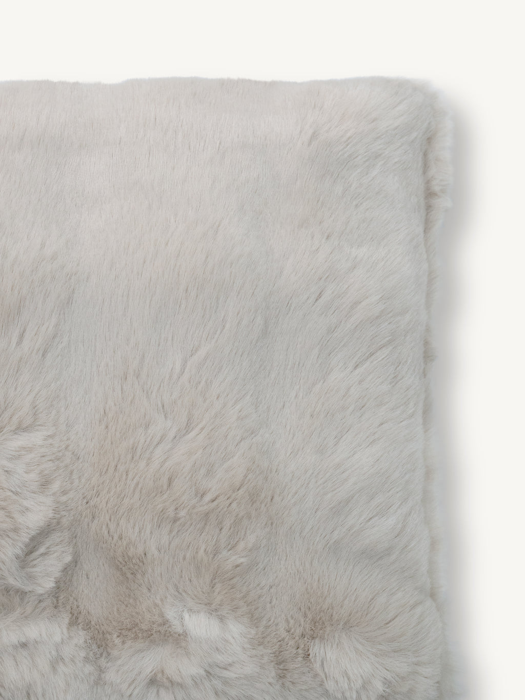 Cushion LUCI faux fur 50x35cm beige