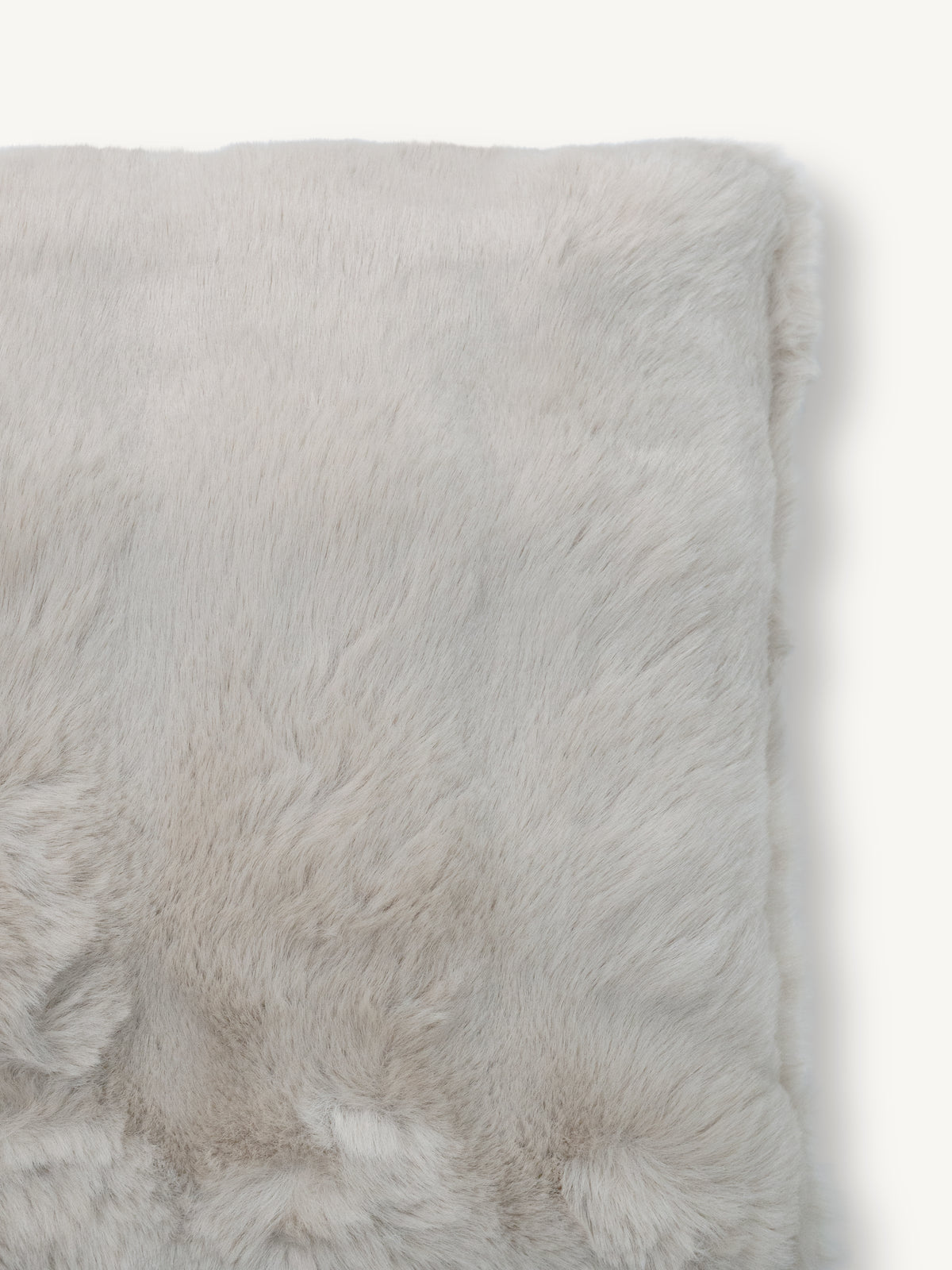 Cushion LUCI faux fur 50x35cm beige