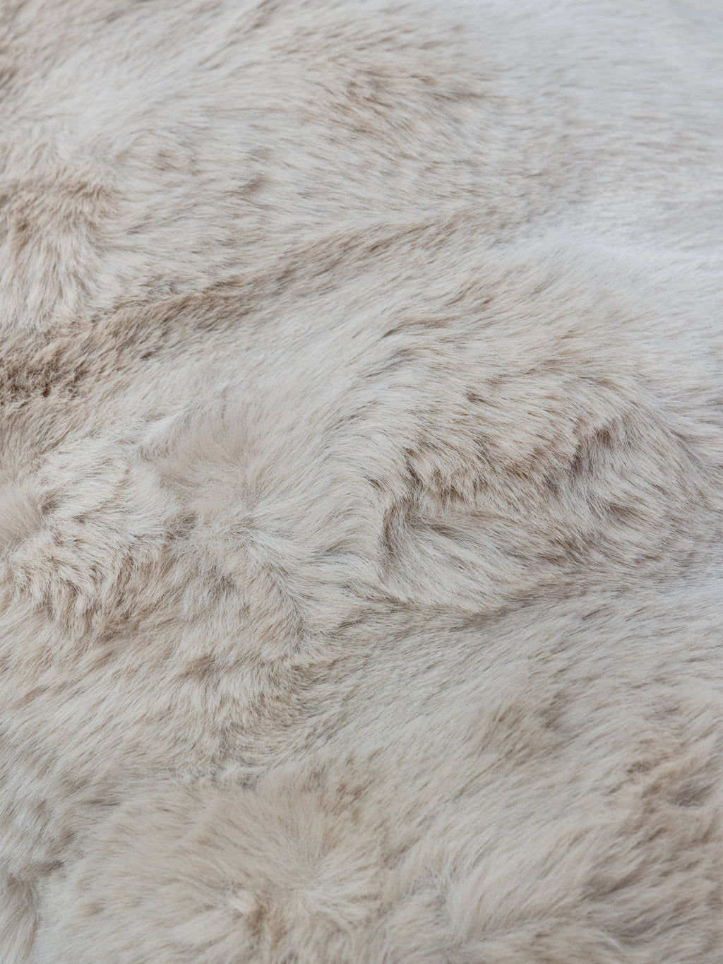 Cushion LUCI faux fur 50x35cm beige