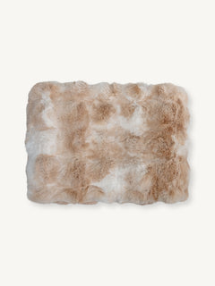 Throw LUCIANA faux fur 130x170cm hazelnut macchiato
