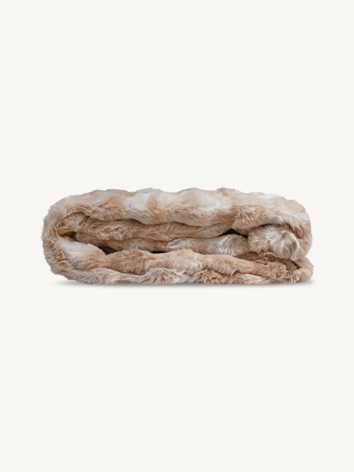 Throw LUCIANA faux fur 130x170cm hazelnut macchiato