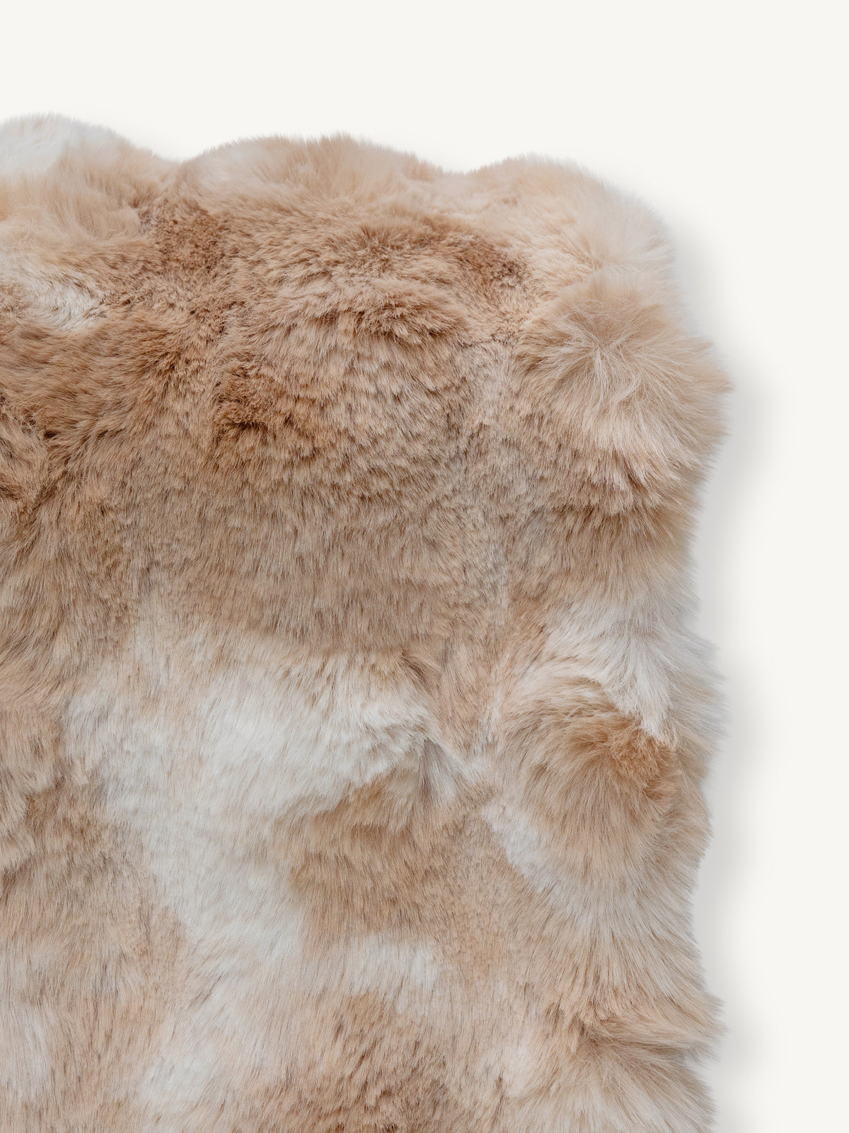 Throw LUCIANA faux fur 130x170cm hazelnut macchiato