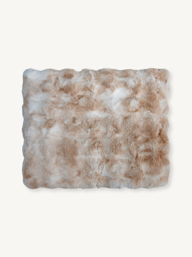 Plaid LUCIANA Webpelz 260x280cm Haselnuss Macchiato