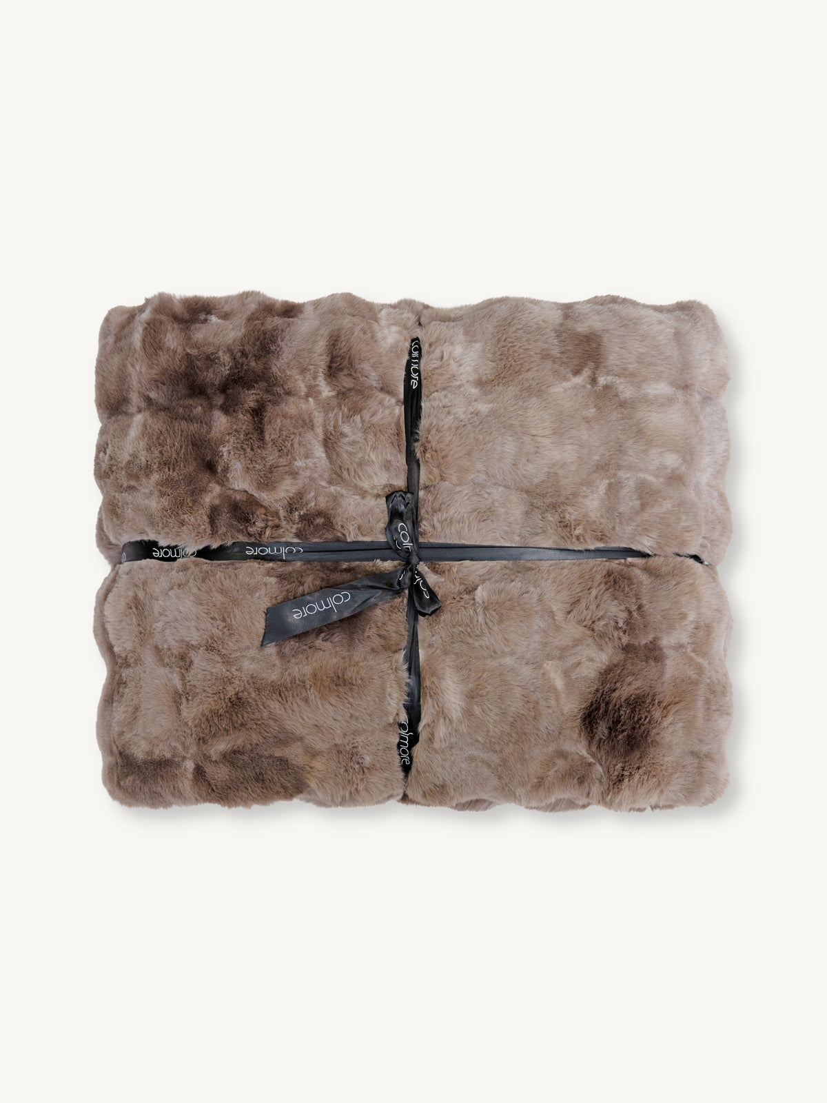 Plaid LUCIANA faux fur 260x280cm mocha macchiato