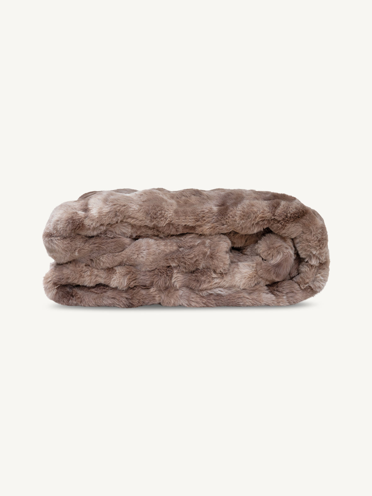 Plaid LUCIANA faux fur 260x280cm mocha macchiato