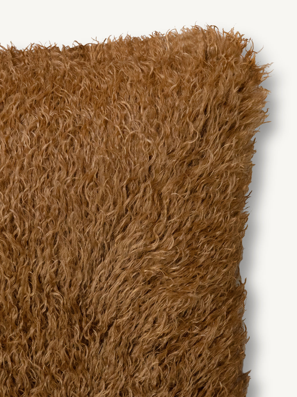 Cushion LYLE faux fur 50x50cm light brown