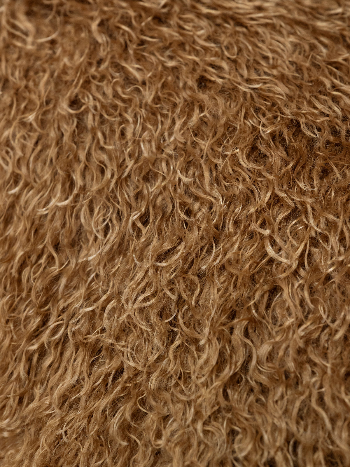 Cushion LYLE faux fur 50x50cm light brown