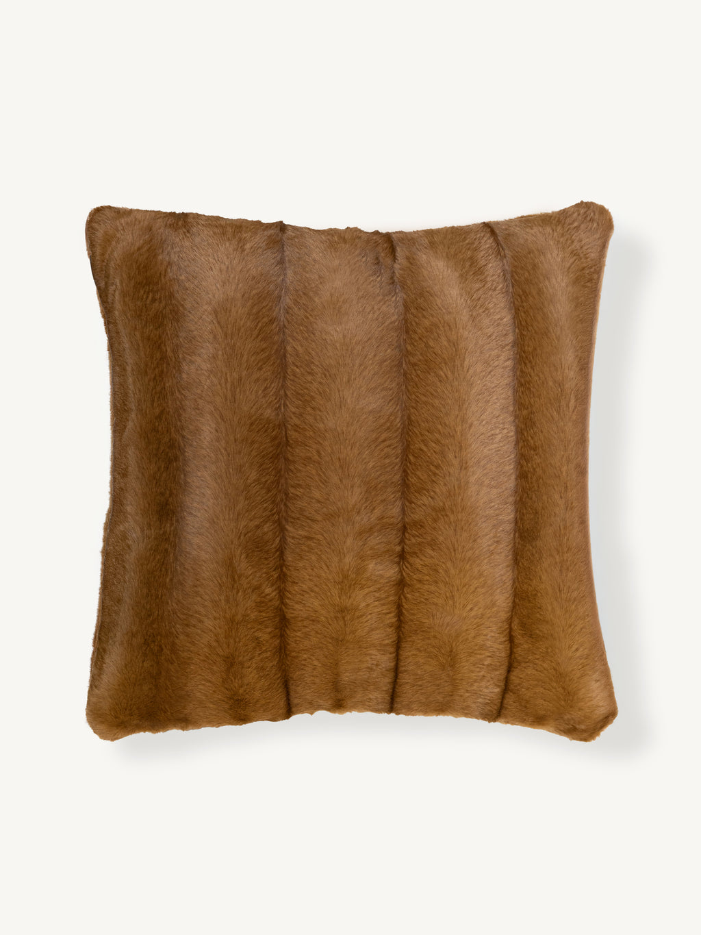 Cushion GRETA faux fur 50x50cm light brown