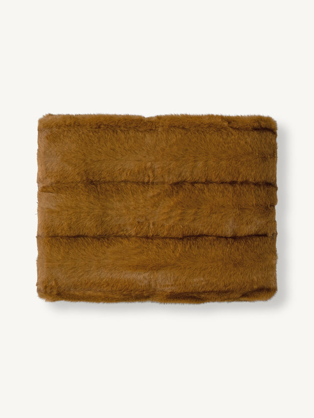 Wohndecke MARGRETA Webpelz 130x170cm hellbraun