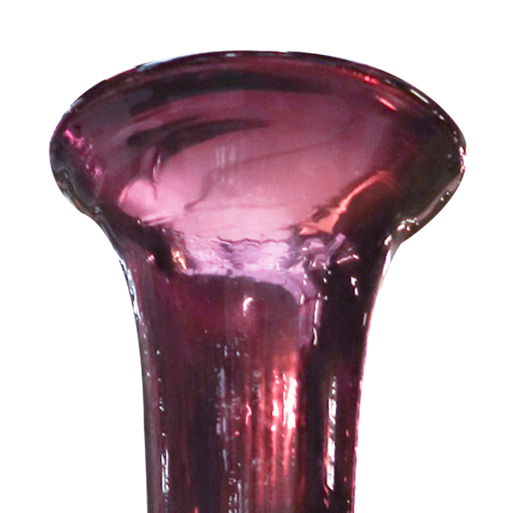 Vase handblown purple 24x24x98