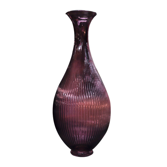 Vase handblown purple 30x30x74