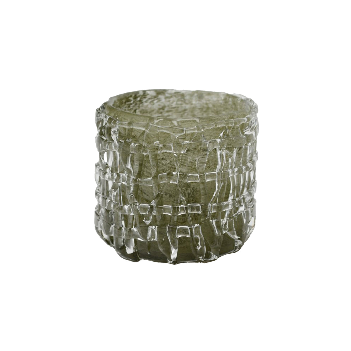 Votive MOLTEN Ø15x13cm green