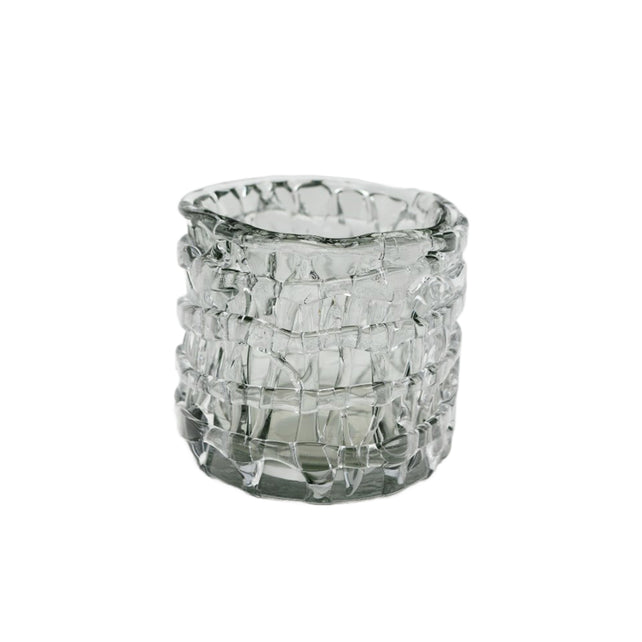 Votive MOLTEN Ø15x13cm clear black