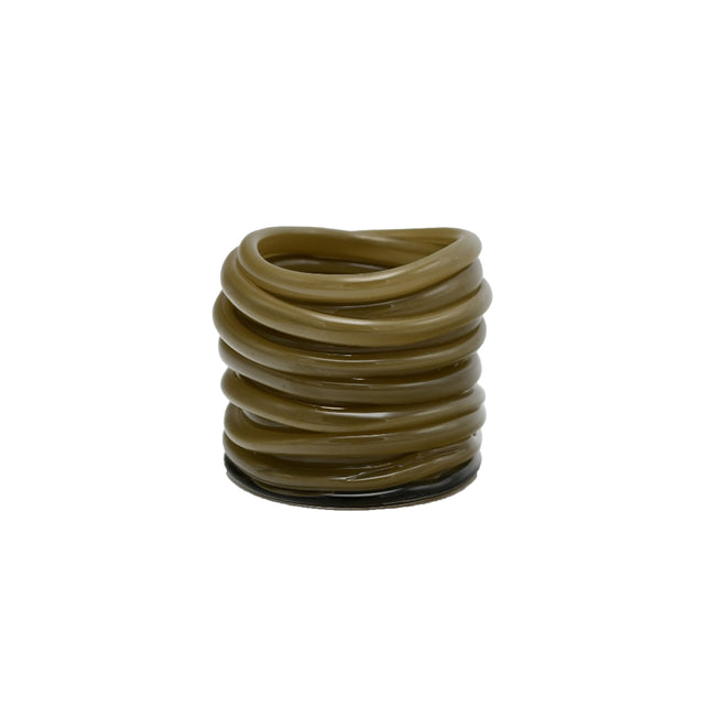 Votive LATTICE Ø12x11cm green