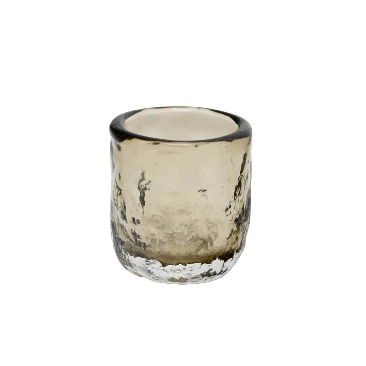 Votive ETNA Ø10x10cm clear brown