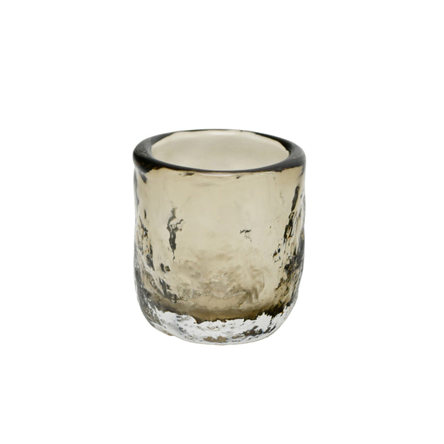 Votive ETNA Ø10x10cm clear brown