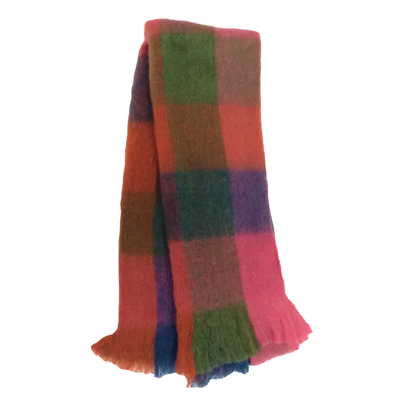 Throw pink/green/blue WO/PAN/NY 170x130