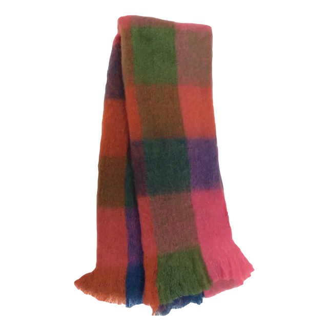 Throw pink/green/blue WO/PAN/NY 170x130