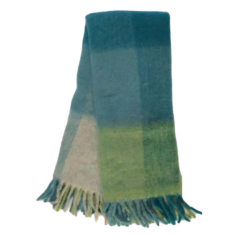 Throw blue/green WO/PAN/NY 170x130
