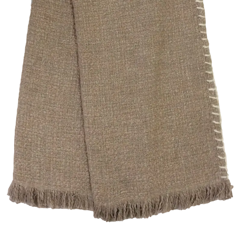 Throw brown CO/PE 170x130