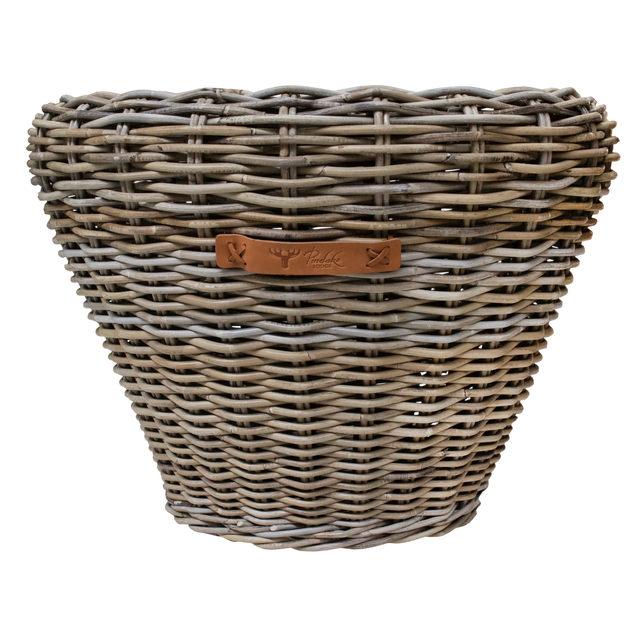 Planter round grey kubu 60x60x44
