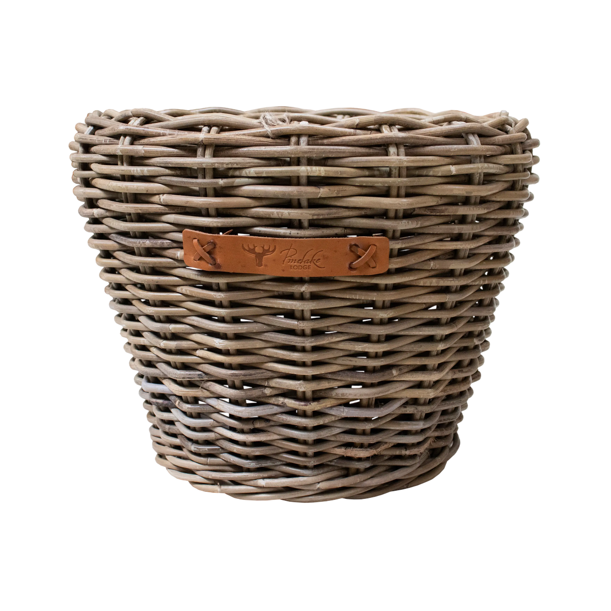 Planter round grey kubu 42x42x32