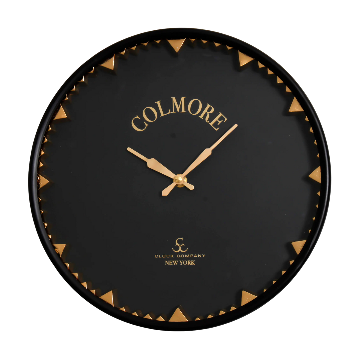 Wall clock black w/ANT.BRASS 41x5x41