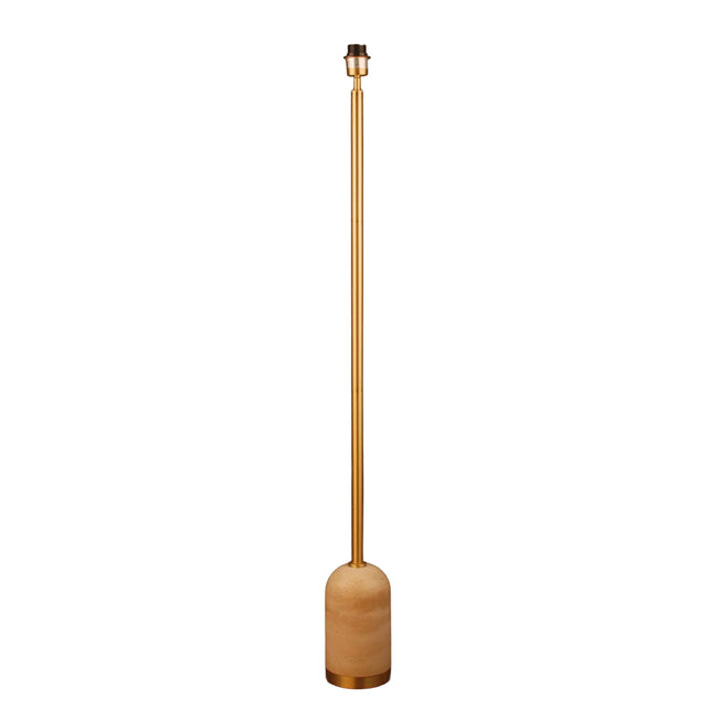 Floor lamp light brown travertine 14x14x134