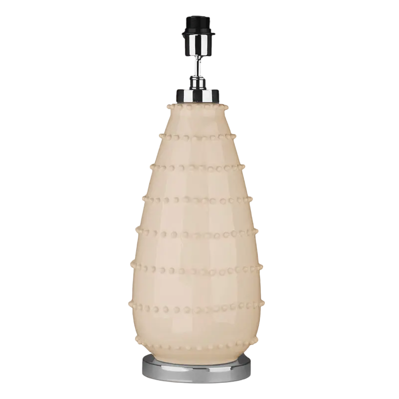 Table lamp ivory ceramic 23.5x23.5x59