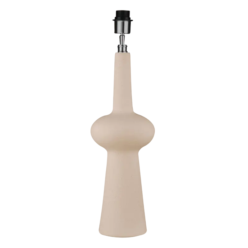 Table lamp off-white sandy ceramic 17.5x17.5x59