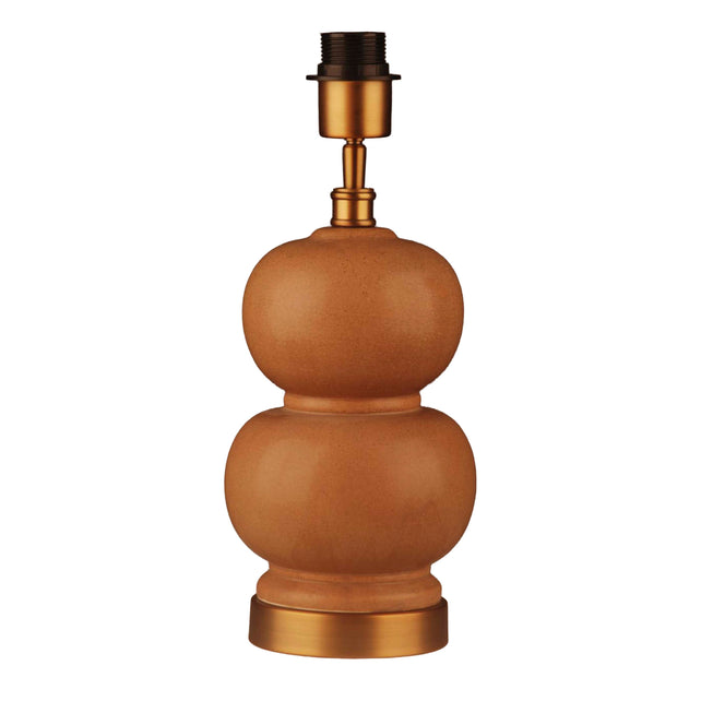 Table lamp taupe ceramic 15.5x15.5x37