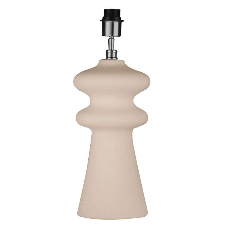 Table lamp off-white sandy ceramic 18x18x48