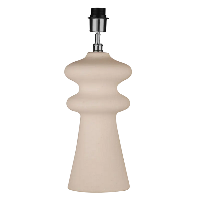 Table lamp off-white sandy ceramic 18x18x48