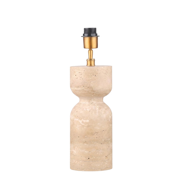 Tischleuchte AMELITA Travertin Ø13x42cm beige