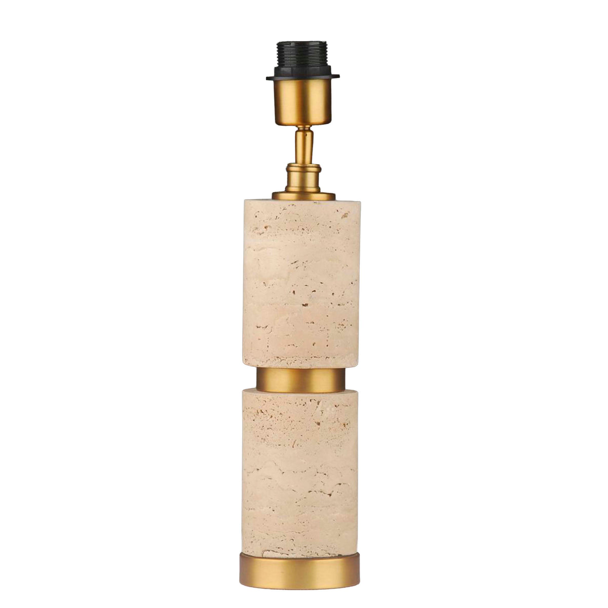 Tischlampe AMORINA Travertin Ø10x43cm beige