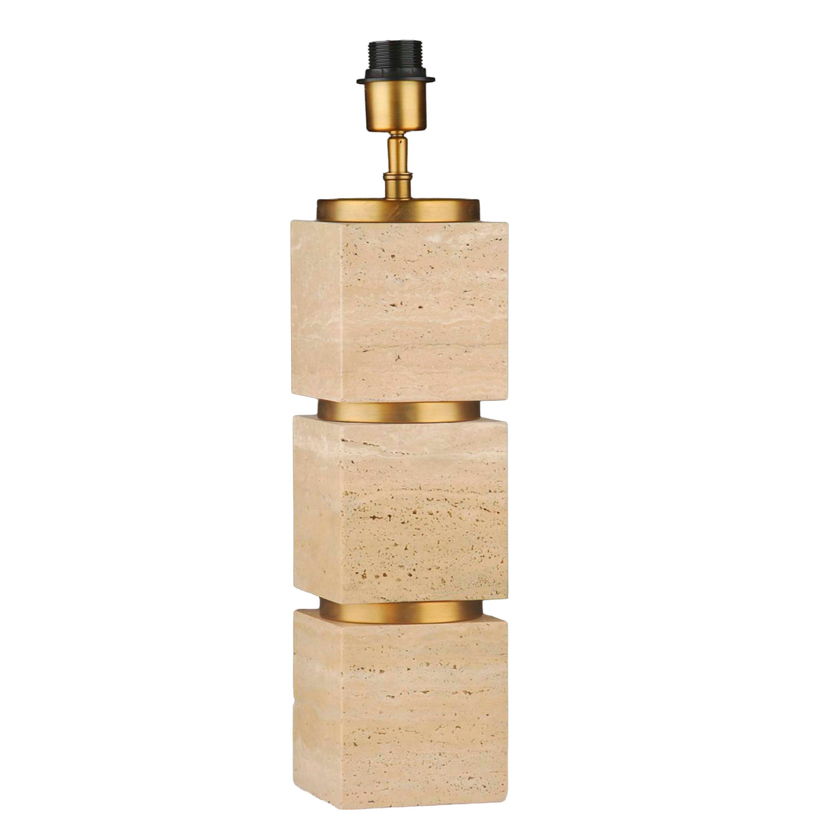 Tischleuchte AMANA Travertin Ø13x52cm beige