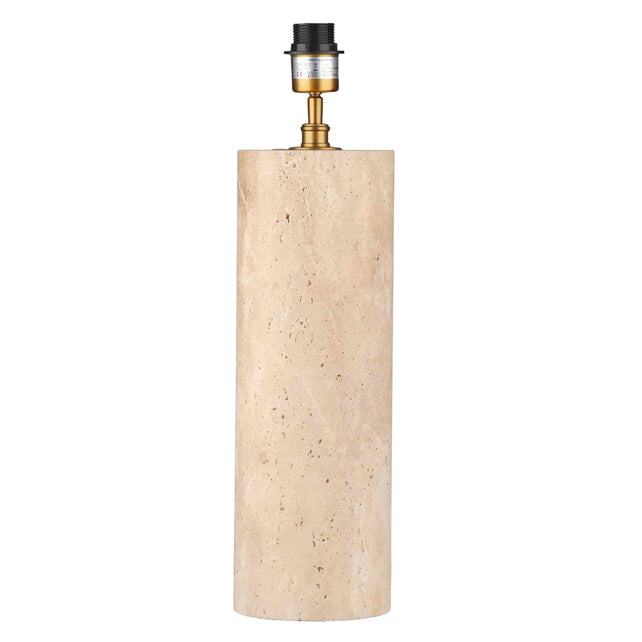 Tischleuchte AMARLEE Travertin Ø15x56cm beige