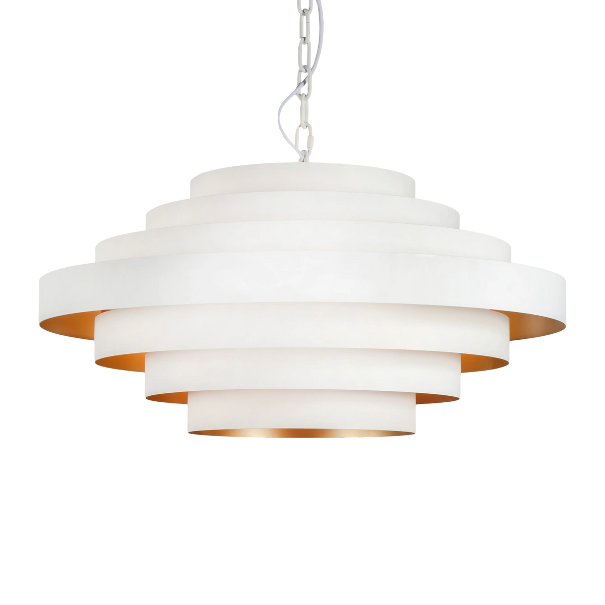 Ceiling lamp IR sand white/gold foil 71x71x40