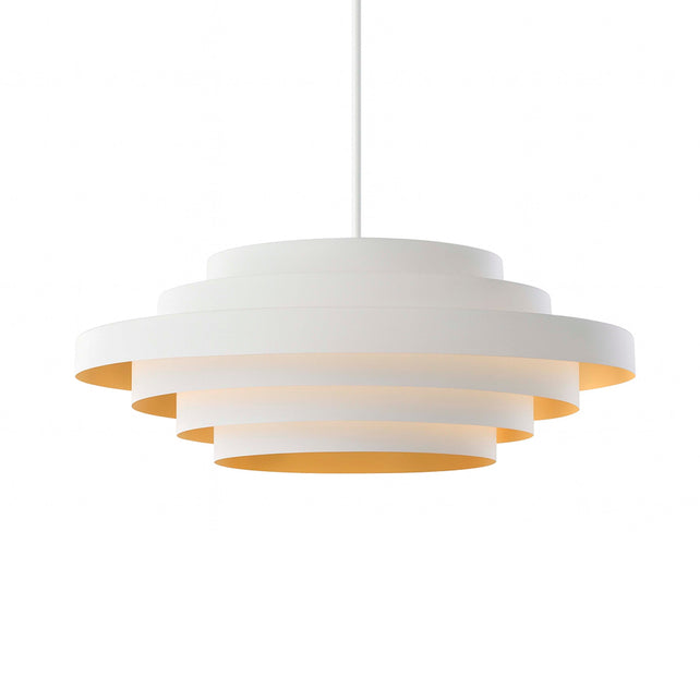 Ceiling lamp IR sand white/gold foil 91x91x40