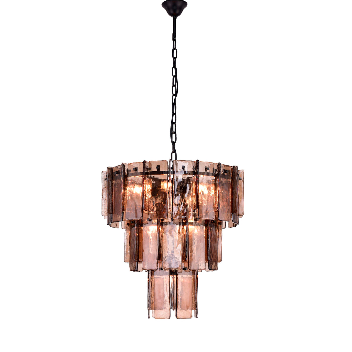 Kroonluchter COMILLAS Ø56x57cm rook