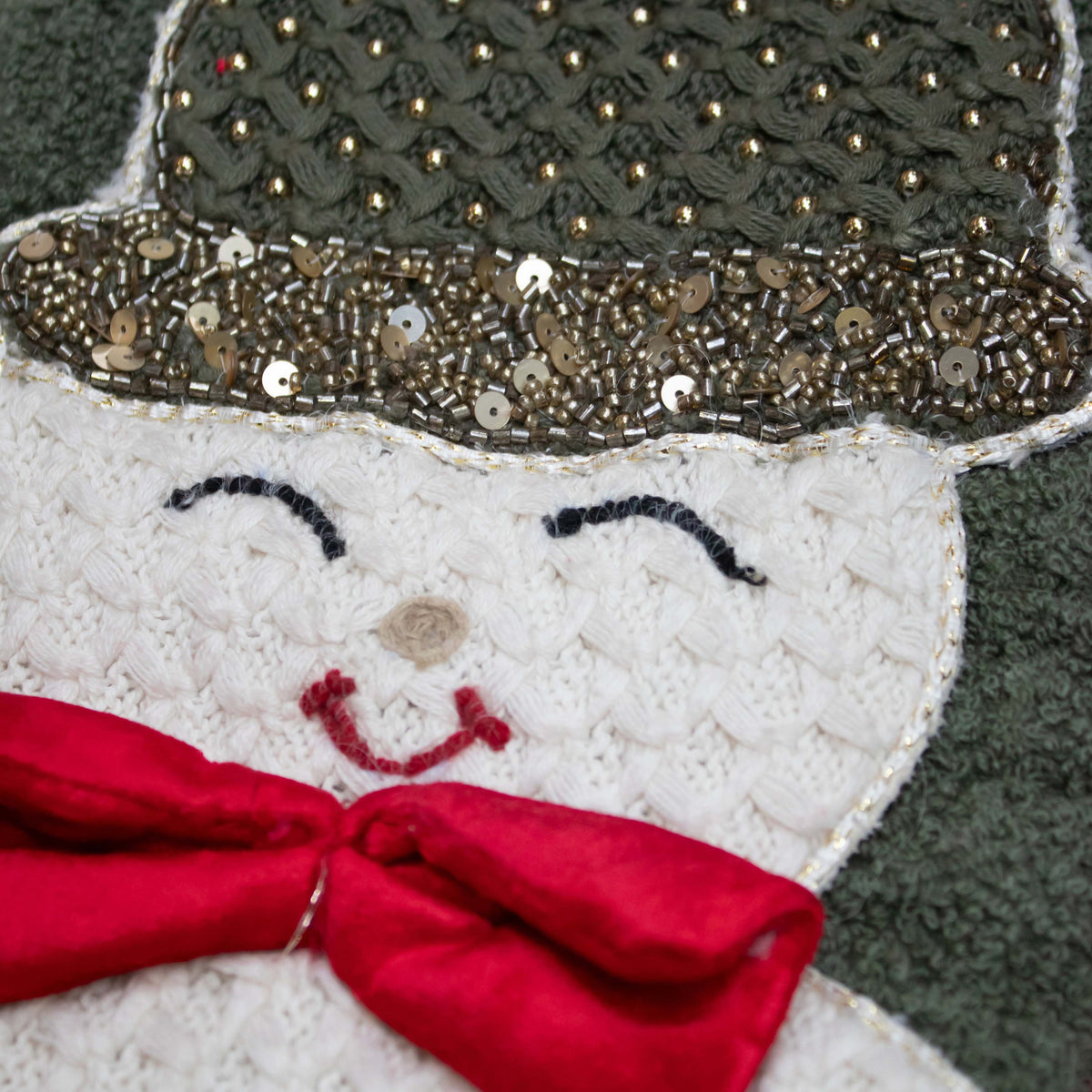 Stocking x-mass 3D snowman white/multi 20x50